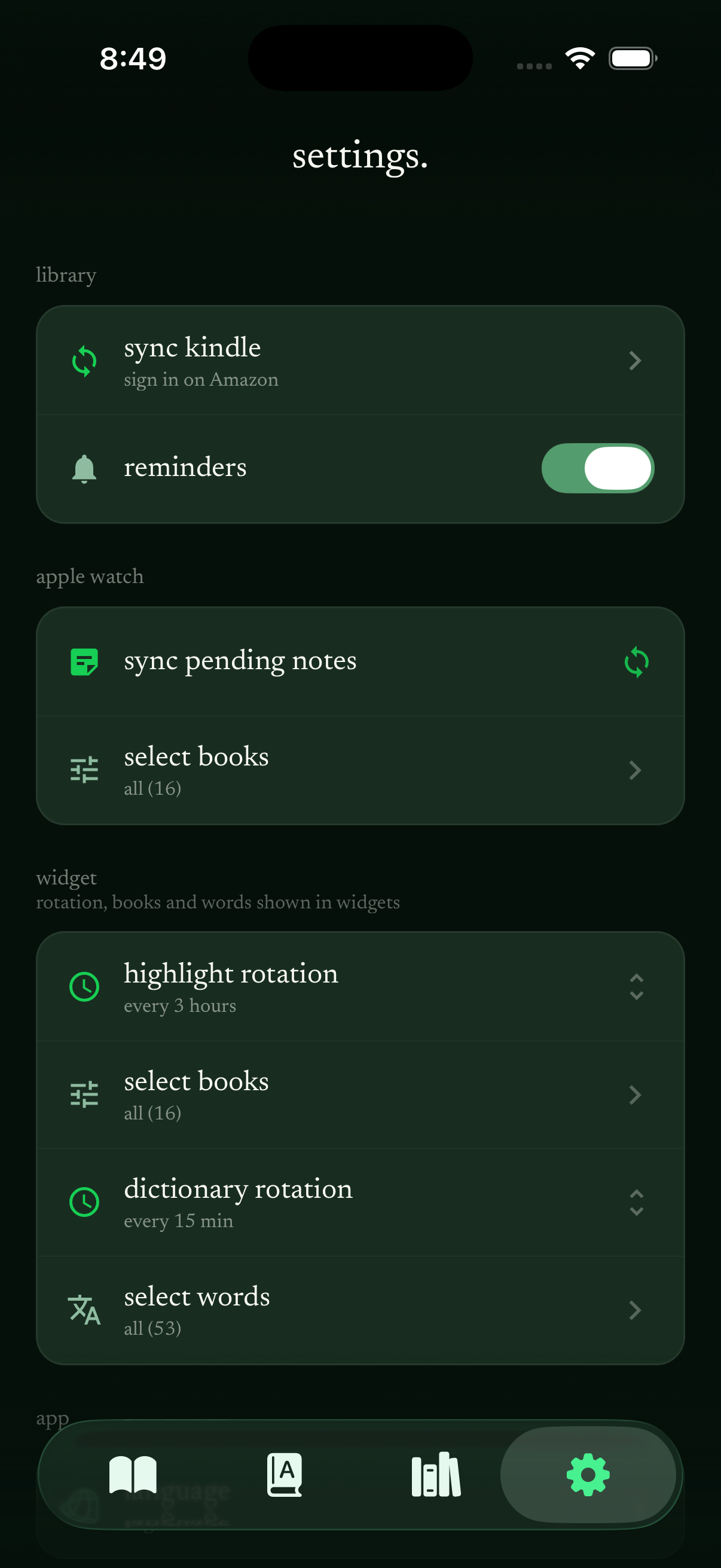 kindle sync
